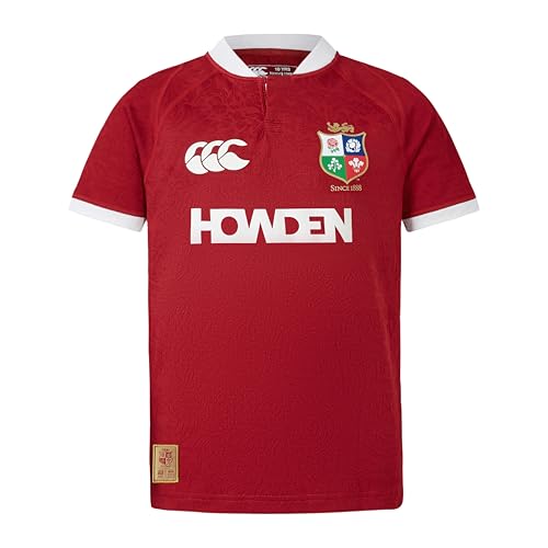 Canterbury of New Zealand   British and Irish Lions Replica, Camisa Niños Unisex, Red Dahlia,