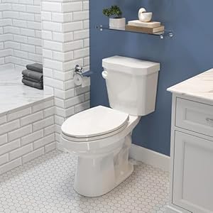 HOROW 17 Inch Tall Toilet, Two-Piece Elongated Toilet with ADA Comfort Chair Height Seat, Powerful 1.28 GPF Single Flush Toilet for Bathroom, 12" Rough In High Toilet for Seniors, White Toilet Bowl HOROW 17 Inch Tall Toilet Two Piece Elongated Toilet with ADA Comfort Chair Height Seat Powerful 128 GPF Single Flush Toilet for Bathroom 12 Rough In High Toilet for Seniors White Toilet Bowl