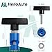 HelloAuto 4PS Lift Support Clamp Car Hood Stay Holder for Trunks Tailgate Hatch and Liftgate, Hood Strut Fixing Clamps with Brass Core, Car Hood Prop Struts Clamp,12 mm Spark Plug Gap Tool (Blue)