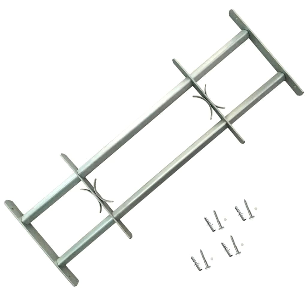 vidaXL Fenstergitter Verstellbar für Fenster 2 Stk. 700-1050 mm
