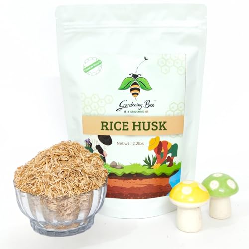 Organic Rice Hulls (Husk) for Plants - (2kg) |Best Paddy Husk for...