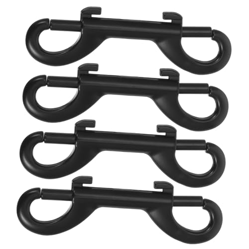 FUNOMOCYA 4pcs Double Ended Bolt Snaps Hook Bolt Snaps Double Ended Hook Rope End Fixing Buckle Belt Trigger Snap Hooks Trigger Chain Metal Clips Hooks for Horses Bolt Snap Hooks Iron
