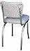Richardson Seating Cracked Ice Retro Chrome Kitchen Chair with 2
