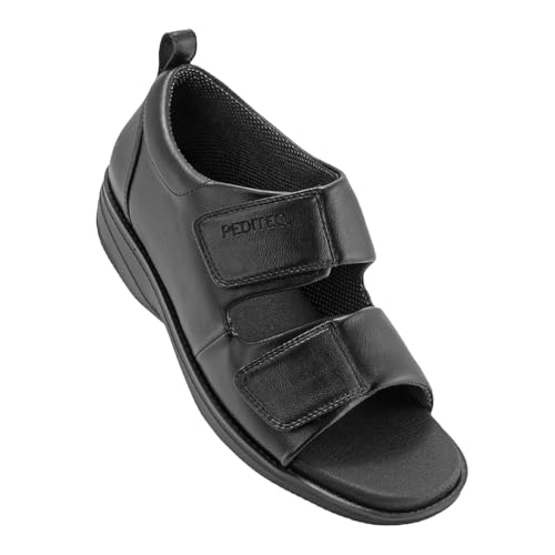 Image of DC2 Bali Fully Adjustable Wide Fit Diabetic Sandals for Men | Diabetic Slippers for Diabetic Feet | Swollen Feet | Neuropathic Feet | Genuine Leather