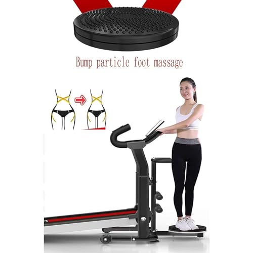 Image of Folding Treadmills Treadmill Home Fitness Mute Widening Foldable Middle Aged and Elderly Walkinghine Home Equipment Indoor Flat