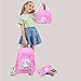 Girls Backpack for Kids Elementary Bookbag Girly School Bag with Insulated Lunch Tote and Pencil Pouch for Children (Light Pink - 3 Pices)