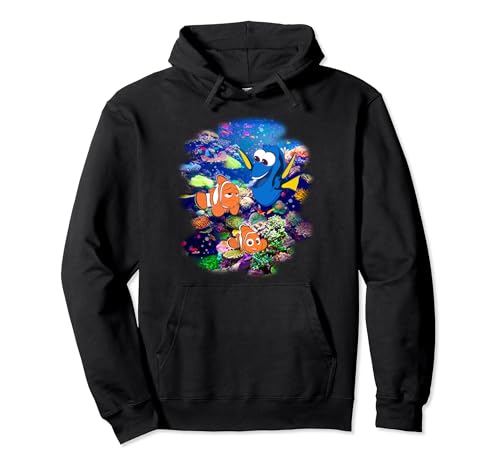 Disney Pixar Finding Dory Nemo Rainbow Reef Graphic Hoodie Pullover Hoodie