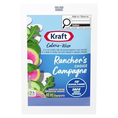 Kraft Calorie-Wise Rancher's Choice Salad Dressing (100 x 40 ML Packets)