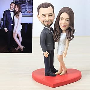 Handmade Polymer Clay Dolls Custom Bobblehead Figurine Christmas Custom Clay Figurine Personalized Birthday Gifts Based…