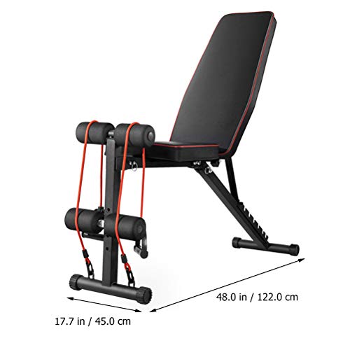 ABOOFAN 1Pc Fitness Tool Home Sit Up Abdominal Bench Fitness Board Equipment (Preto)
