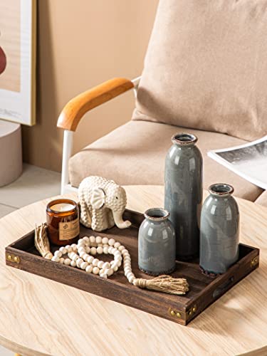 Cwlwgo- Ceramic Blue Vase Set,Small Vase For Home Decor, Living Room Table Decor, Centerpieces Table Mantel,Bookcases, Fireplace & Entrance Decor.… #TOP3