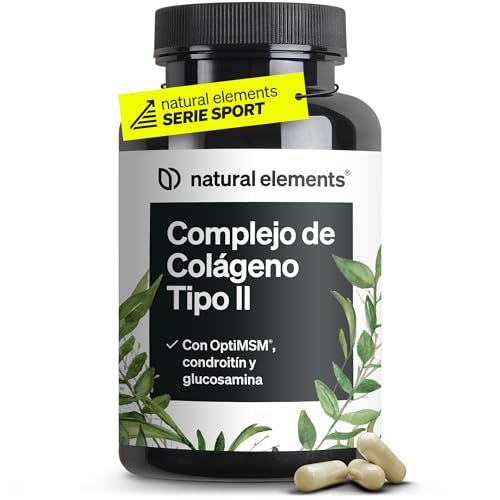 Colágeno Hidrolizado Tipo 2 UC-II® + MSM (OptMSM®), Vitamina C, Glucosamina, Chondroitina, Vitamin D y Ácido hialurónico - Para huesos, articulaciones y cartílagos - Probado en laboratorio