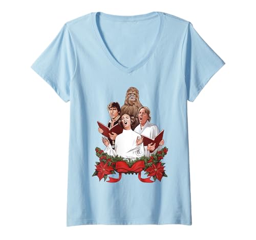 Star Wars Christmas Jedi Carols V-Neck T-Shirt