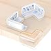 Protector de Esquina Wemk, Protecciones Transparentes de Esquina para Muebles, Protección contra Impactos para Bebés y Niños, Súper Grueso y Suave, con Fuerte Adhesión y sin Olor (12 Unidades)