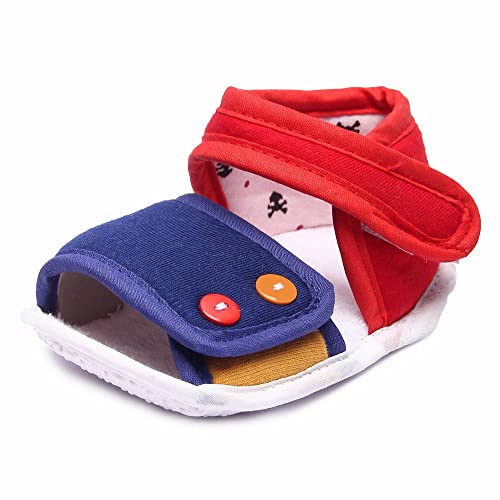 Image of Unisex Baby Sandal for Boys & Girls - Infant Soft Sole Sandals for Newborn (6-9 Months) - Comfortable & Lightweight Footwear - Blue