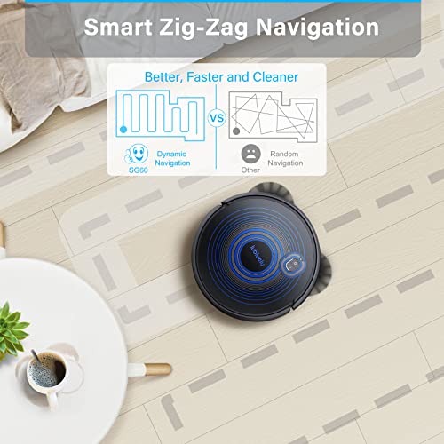 Robot-Aspirador-Lubluelu-2700Pa-Potente-Aspirador-Robot-Inteligente-600ML-Deposito-de-Polvo-WiFiAppAlexa-Controlado-Robot-Aspiradora-Silencioso-de-55-db-para-Suelos-Mascotas-Alfombras