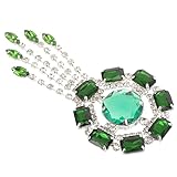 KOCKSHION ラインストーンブローチ 女性用 フェスティバル パーティー ウエア装飾 ブローチピン 結婚式 コート ハット バッグ アクセサリー 装飾可能