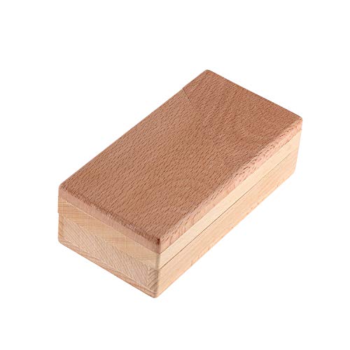 Gift Card Money Holder Puzzle Gift Case Box Big Secret Opening Impossible Box Puzzle Handmade 3D Brain Teaser Puzzle Magic Wooden Mysterious Gift Box Cube Game IQ Toys by AHYUAN (Natural)