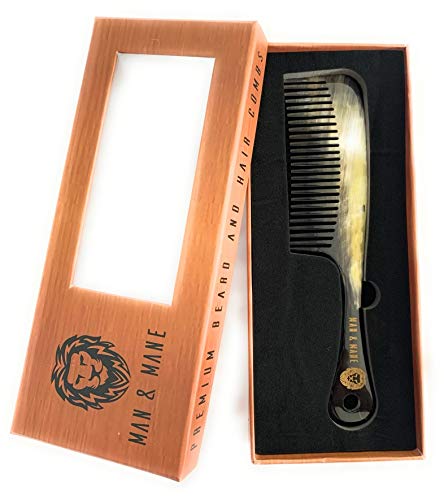 Premium Handmade 100% Oxhorn Anti-Static Long Detangling & Styling Comb For Women & Men #TOP2