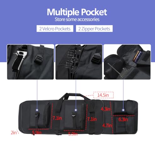 Rifle Bag, Tactical Long Rifle Backpack, Portable Shotgun Case for Firearm Storage and Transportation, Suitable for Outdoor Hunting Shooting