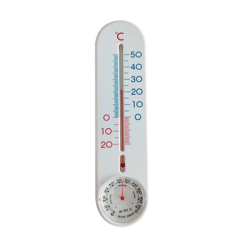 Dial Thermometer for Both Indoor Outdoor Use with Two Pointers Suitable for Office Household