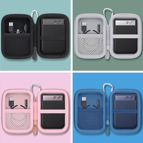 Khanka Etui Kompatibel mit PLAUD Note Pro/PLAUD Note KI Digitales Diktiergerät,Tasche Tragbare Aufbewahrungstasche für PLAUD Note Pro/PLAUD Note KI Audiorecorder mit Karabinerclip,nur Etui