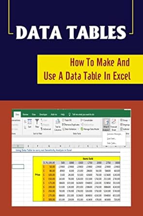 Data Tables: How To Make And Use A Data Table In Excel eBook : Mazzini ...