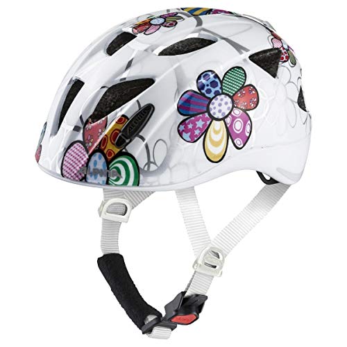 ALPINA XIMO Flash Kinderfahrradhelm, White Flower Gloss, 47-51 cm – Ansicht 4