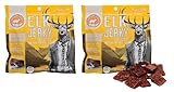 PEARSON RANCH Grass Fed Elk Jerky Pack of 2 Exotic Meat Jerky, Gluten-Free, Low-Carb, MSG-Free, High-Protein Grass-Fed, Paleo and Keto Friendly Snacks