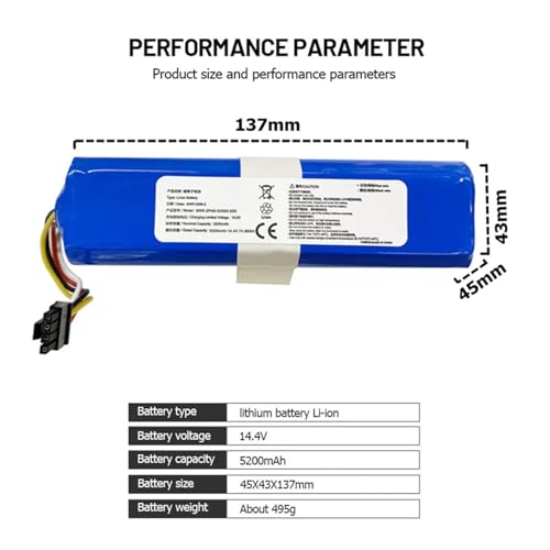 Batería BRR-2P4S-5200S de 5200 mAh para reparar Roborock E20 E35 5