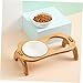 Toddmomy 1set Elevated Cat Bowl High Base Feeder for Cats and Puppies -Spill Design Easy Eating Position Keeps Room for