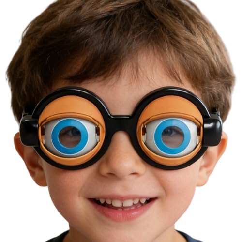 Gafas divertidas – Gafas de disfraz peculiares, gafas de fiesta de broma, gafas cómicas, accesorio de humor juguetón, dispositivo de visión novedoso temático para celebración de cumpleaños