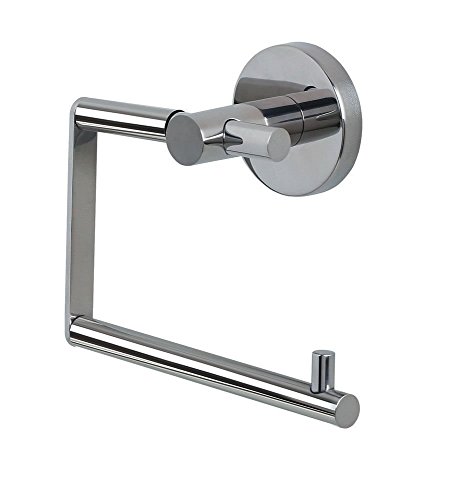 Preisvergleich Produktbild Spirella WC Rollenhalter "Nyo" Edelstahl Toilettenpapierhalter Klopapierhalter zum kleben oder bohren