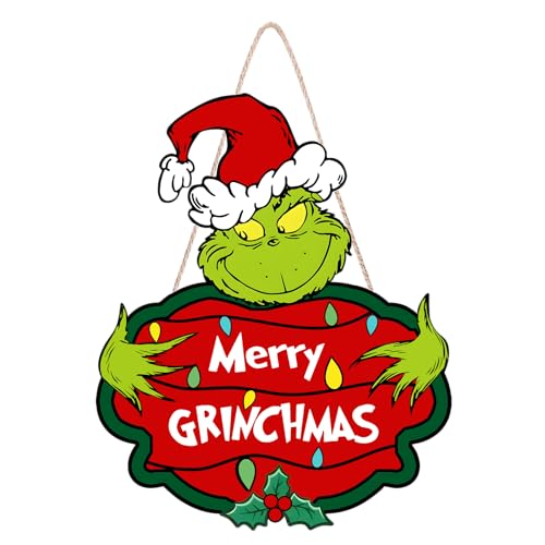 Christmas Door Sign - Tree Ornaments Style