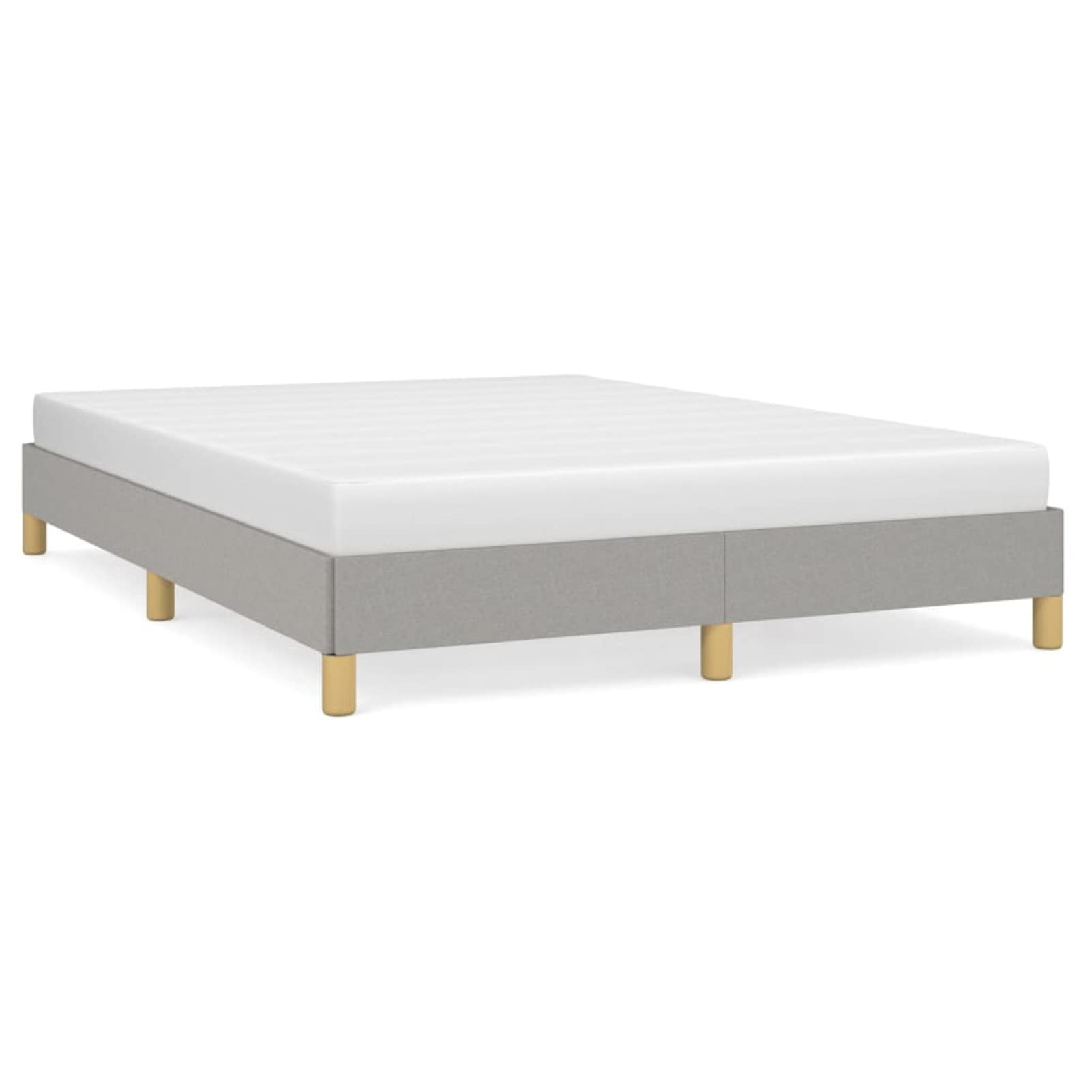 LAPOOH Struttura del letto, Doghe, Base letto, Telaio del letto, Letto Mobile, Letti Giovani, Letto completo, in tessuto grigio chiaro 140 x 190 cm