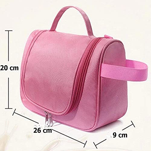 Image of Styleys Toiletry Pouch for Men Travel | Premium Toiletry Bag with Multiple Compartments | Shaving & Grooming Organizer | Water-Resistant Travel Kit for Men | Compact & Durable (Dark Pink, S1019)