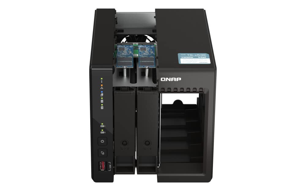 Qnap TS-253E 8G, 2 bay NAS (Intel® Celeron® J6412 4 core/4 thread, Turbo fino a 2,6 GHz, Dual 2,5 GbE) 16 TB bundle con HDD WD RED Plus da 8 TB
