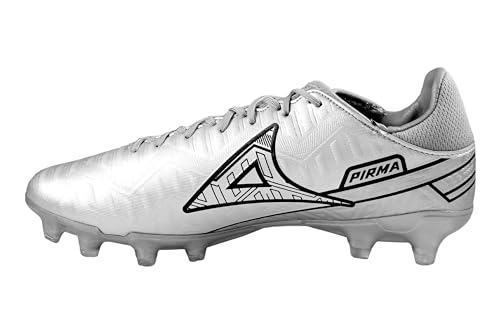 Pirma Soccer Cleats-Style 3046 - Skin Gamer Silver/Black Firm Ground3