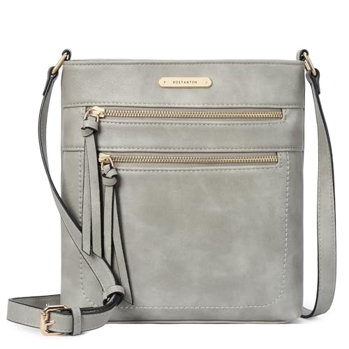 Image of BOSTANTEN Crossbody Purses for Women Medium Shoulder Bag Quilted Handbags with Zipper Pocket