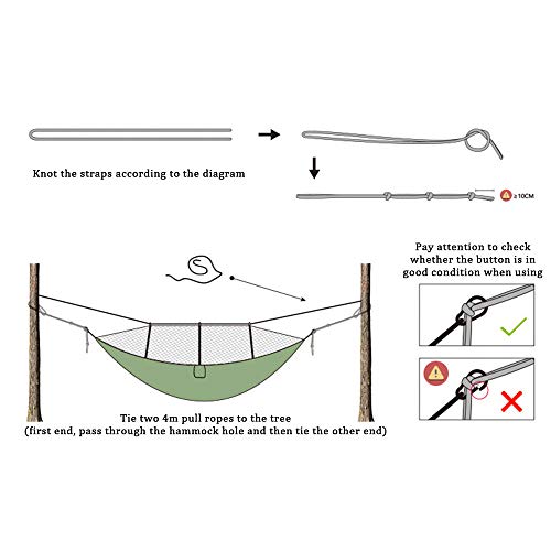 Hamac de camping double compact pour éviter le sol humide en voyage - 6