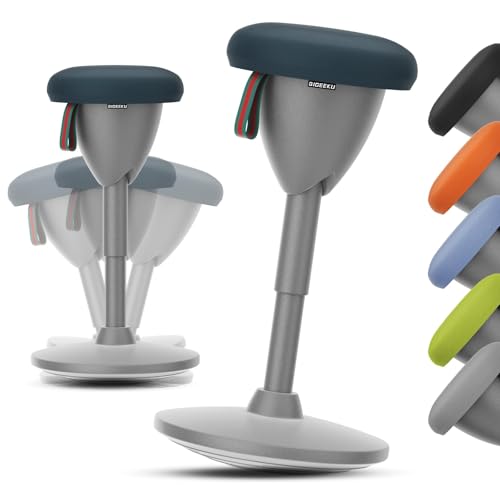 Image of Wobble Stool Standing Desk Stool, Ergonomic Active Learning Stool, Height Adjustable, Foam-Padded Backless Balance Stool with 360 Rocking, Wiggle Stool for Office Desks and Classrooms