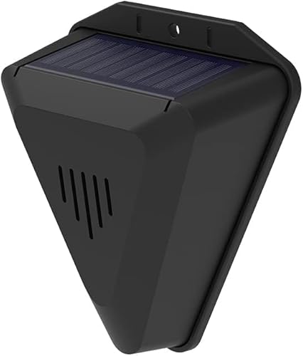 AMZSTAR Solar Bird Repeller Alarm with 13 Built-in Sounds and 129db Speaker for Farm Ranch OrchardProtect Your Fruits! (1 Pack)