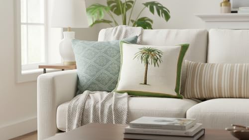 Image of Palm Stories Cushion Cover Set Decorative Pillow Cover & Throws for Living Room & Bedroom, Cushion Cover & Throws