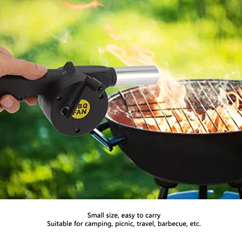 TOPINCN Tragbarer Mini-Handheld, Grillwerkzeug-Sets, Grillwerkzeuge, Grill, Luftgebläse, Grills, Herdzubehör, Outdoor-Grill, Camping und Wandern, Picknickzubehör