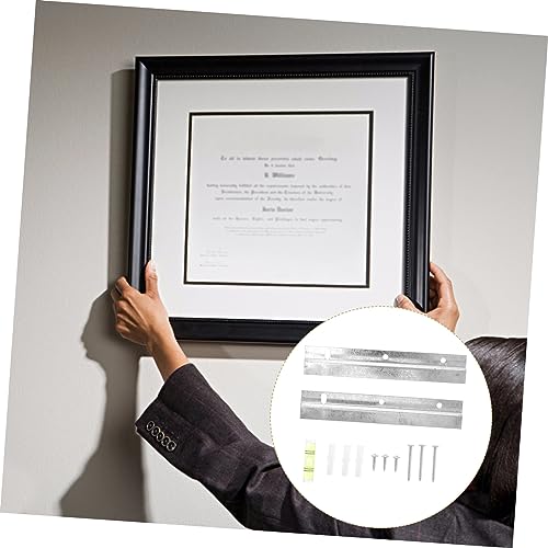 Image of Generic Interlocking Wall Hangers for Photo Frames Metal French Cleat Easy to Install Hanging Hardware