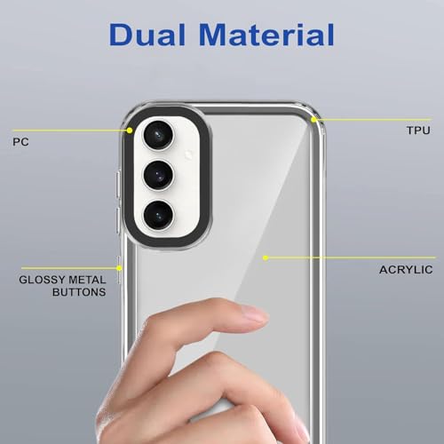 Image of NDCOM for Samsung A55 Back Cover, A55 Samsung Mobile 5G Back Cover, Samsung A55 5G Back Cover Crystal Clear Back Case