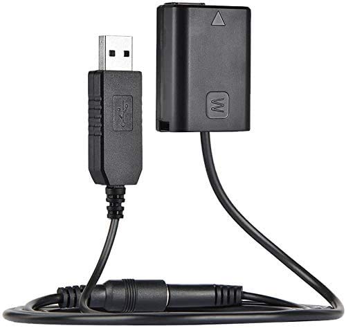Fomito USB DC acoplador de repuesto ACPW20 fuente de alimentación, NP-FW50 Dummy batería para Sony a3000, a5000, a6000, a6500, a7R, a7S, RX10 III, NEX-3N
