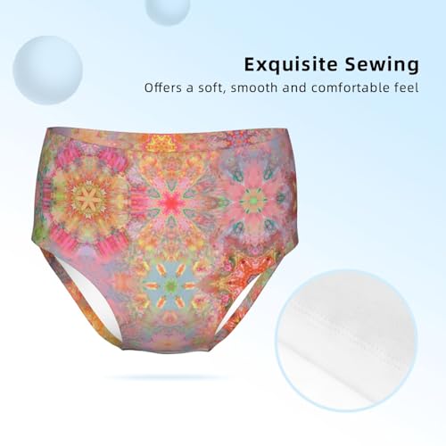 Colorful Mandala Girls' Underwear Soft Cotton Little Girls Panties Comfort Briefs3