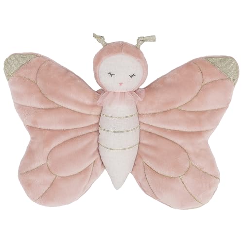 Image of MON AMI Bettina The Butterfly Stuffed Animal – 16 Inches | Pink Plush Bug Toy for Kids | Plushie for Nursery Décor | Adorable Huggable Plush for All Ages