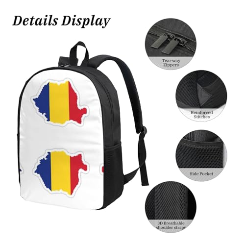 Sac à dos léger EdWal ensemble 3 pièces noir taille unique